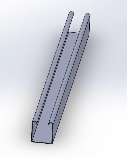 Non perforated Unistrut Channel