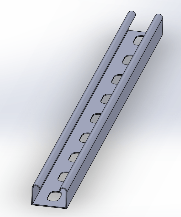 Perforated Shallow Strut Channel